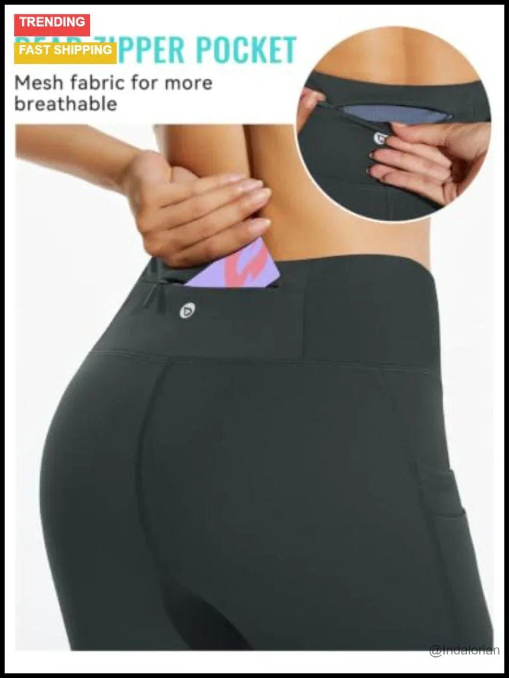 Fleece Lined Thermal Leggings High Waist with 5 Pockets